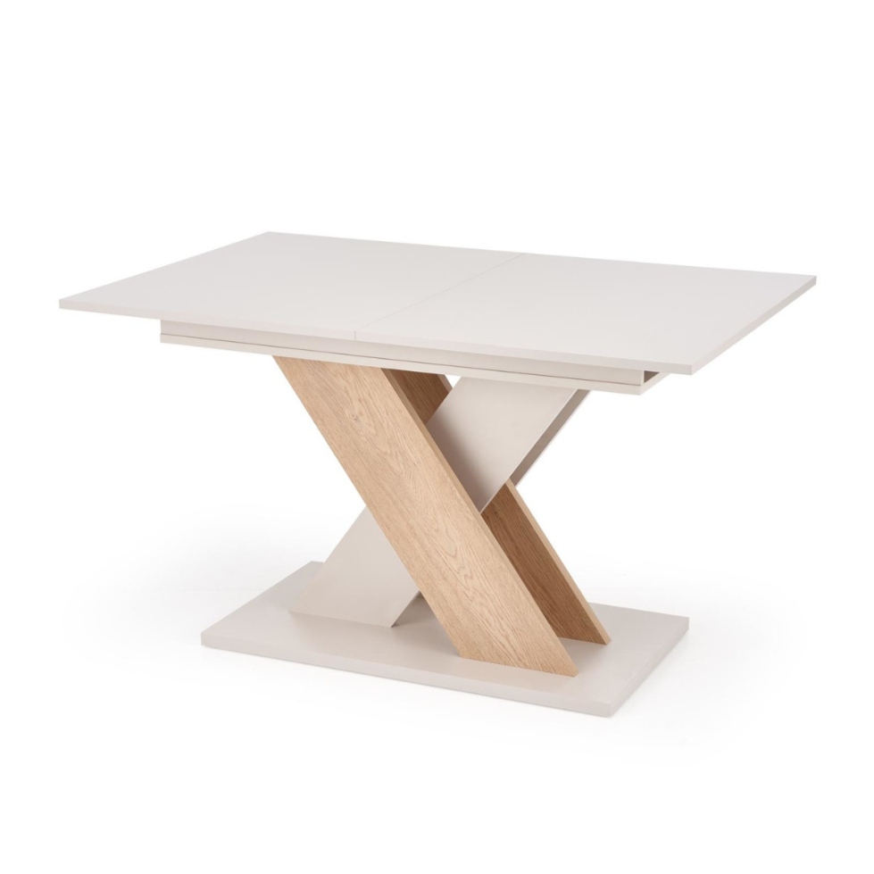 Galds Xareo 130/85/76 cm kašmirs/kremonas ozols - N1 Home