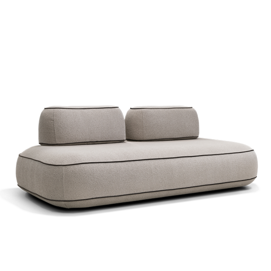 Dīvānd-krēsls Skew Trapezoid Befame 72/200/114 cm bēšs - N1 Home