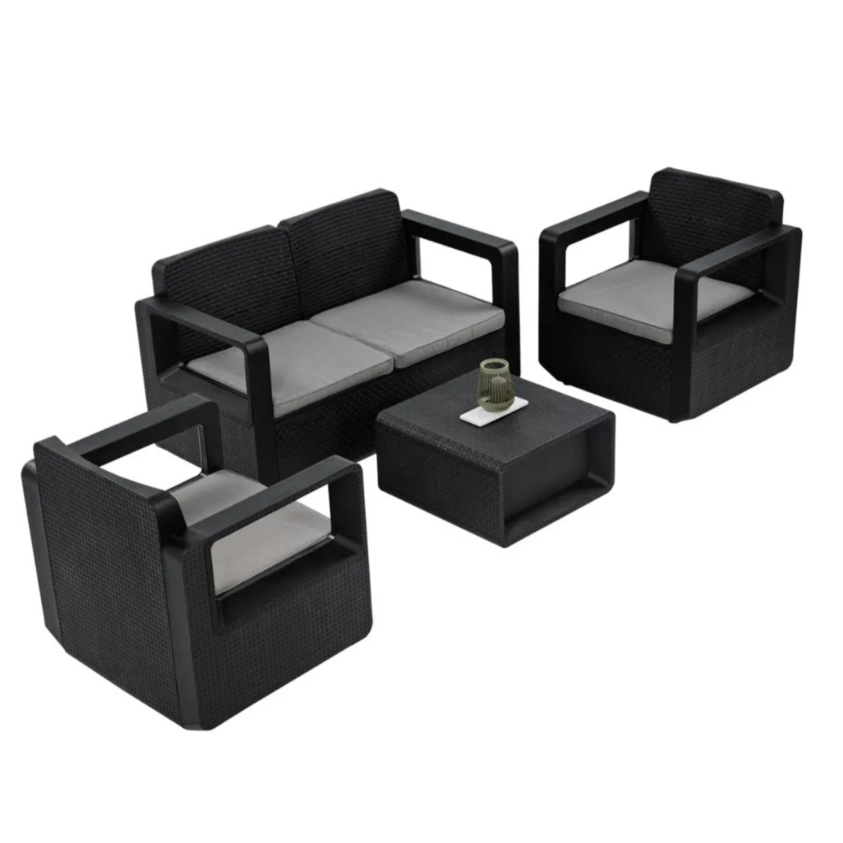 Atpūtas mēbeļu komplekts Veni antracīts - N1 Home