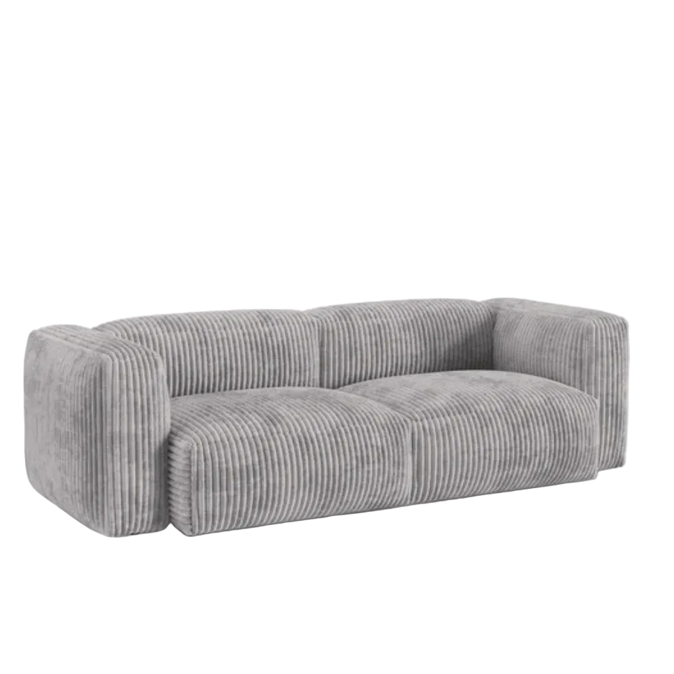 Dīvāns Martina Micadoni 106/90/240 cm Corduroy (Til86) Light grey