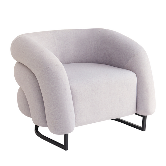 Krēsls Flossa 65/85/78 cm gaiši pelēks