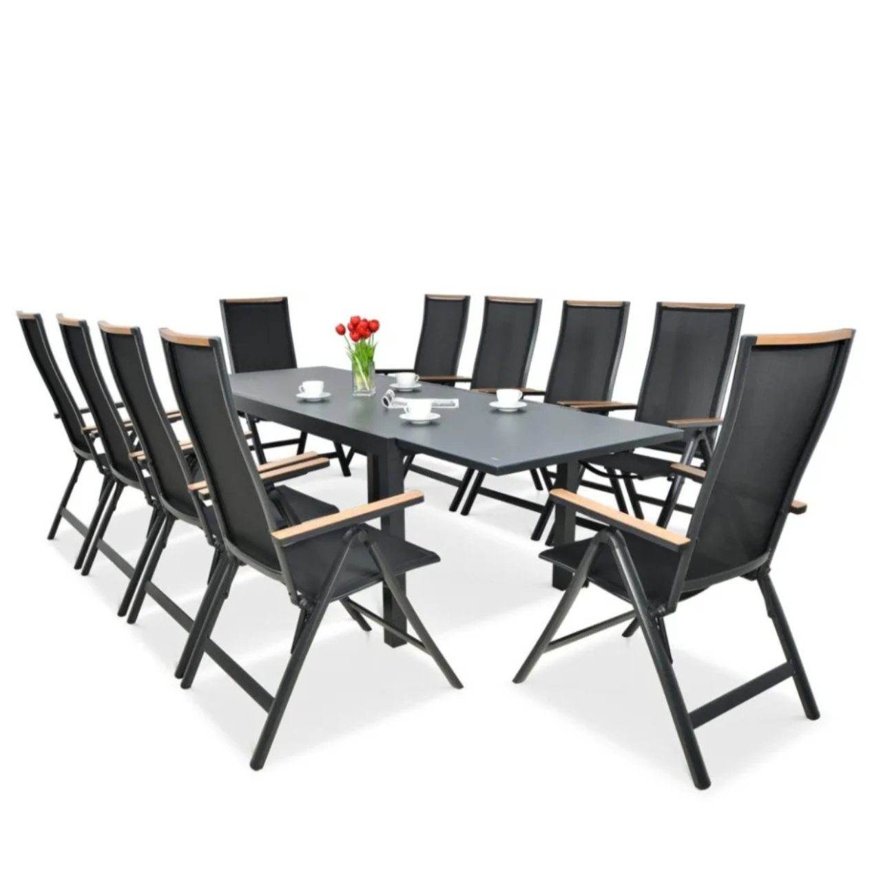 Dārza komplekts Brisbi melns - N1 Home