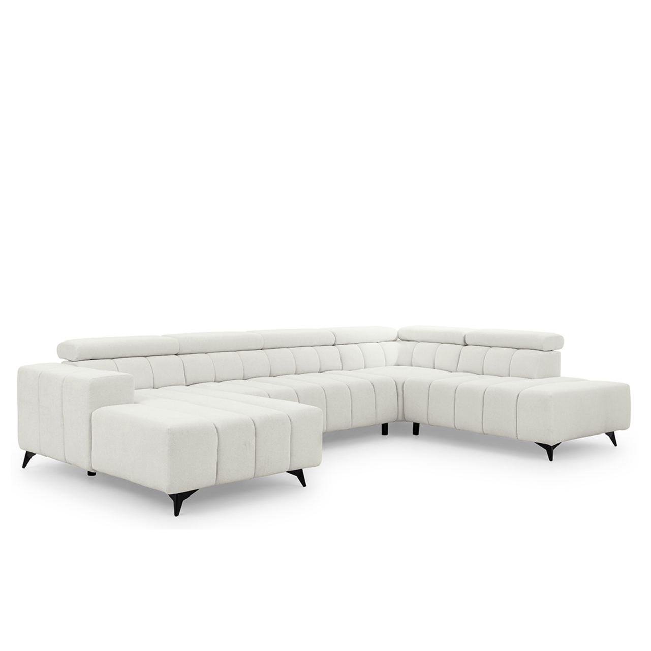 Dīvāns Roggus U 79/356/234 cm Sicuro 60 - N1 Home