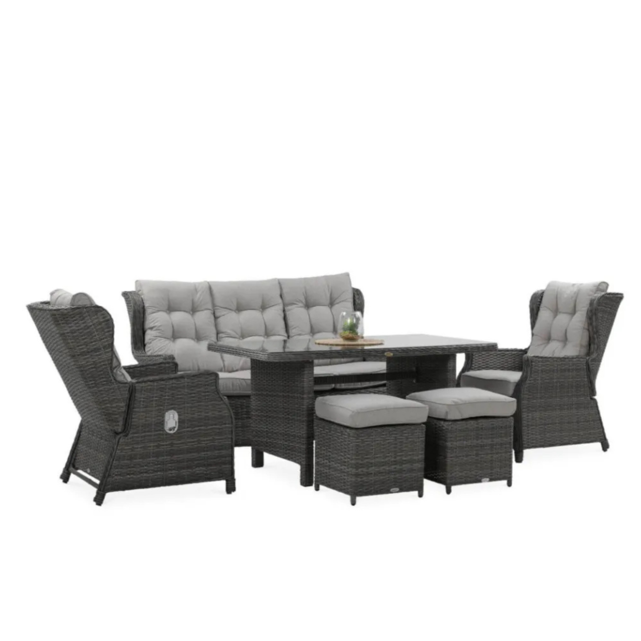 Dārza komplekts Balti Dins tumši pelēks - N1 Home