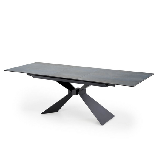 Galds Luciar 180/90/76 cm zils marmors/melns - N1 Home