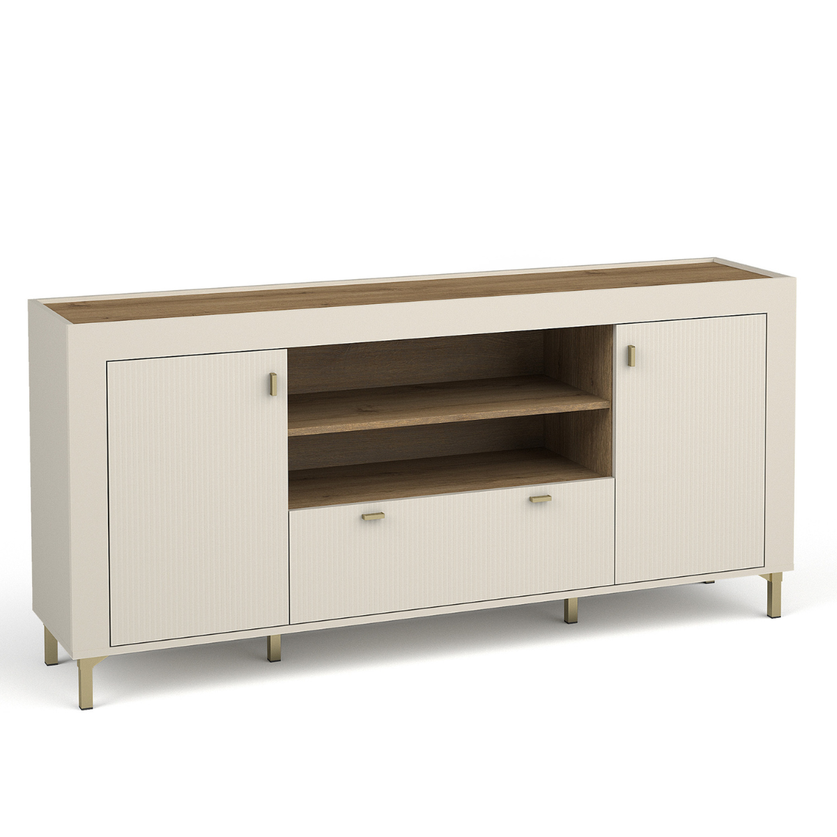 Kumode Lamos 170/77/38 cm bēšs/zelts