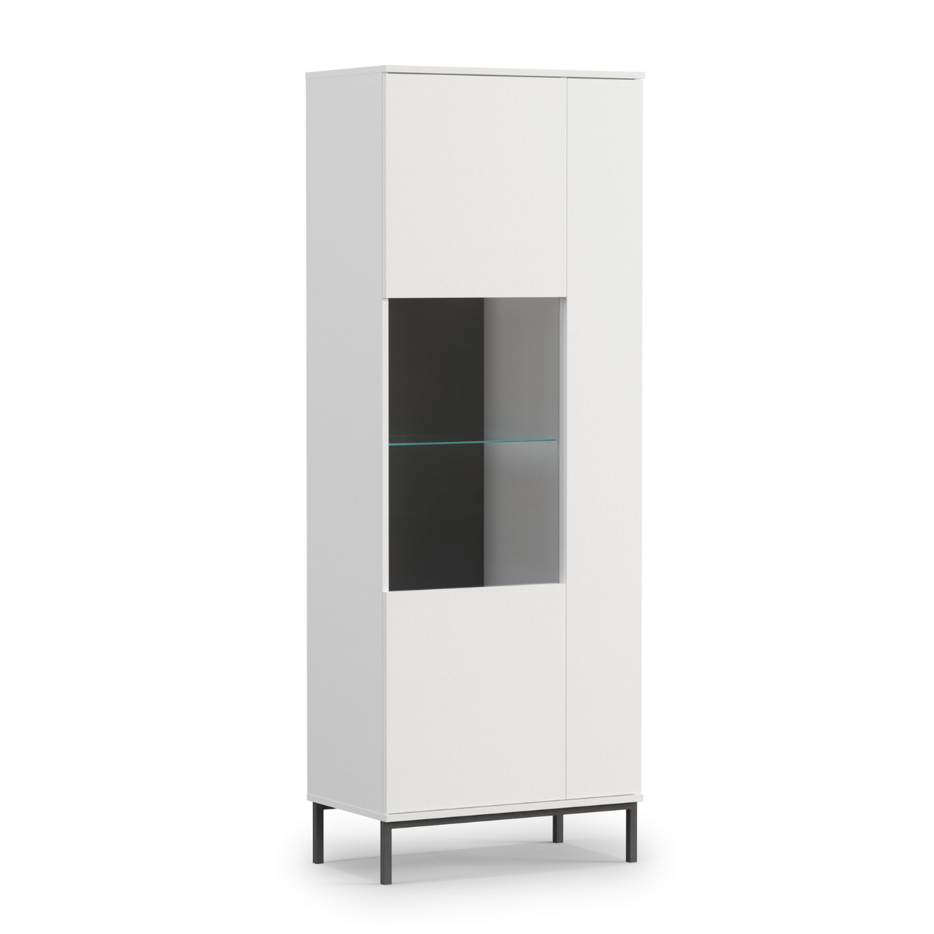 Vitīnas skapis Polka 190/70/41 cm balts - N1 Home