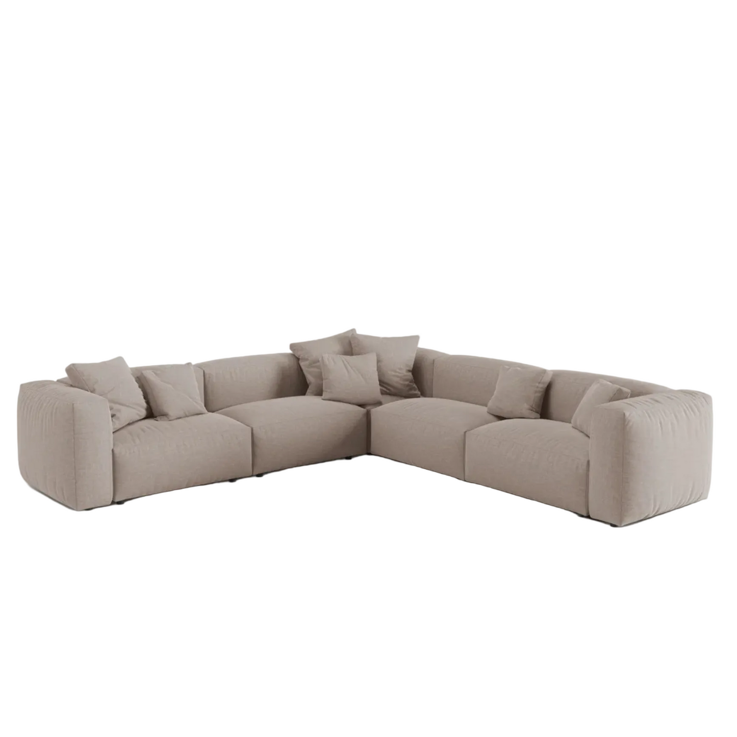 Dīvāns Martina Micadoni 316/75/316 cm Botruf Dark beige