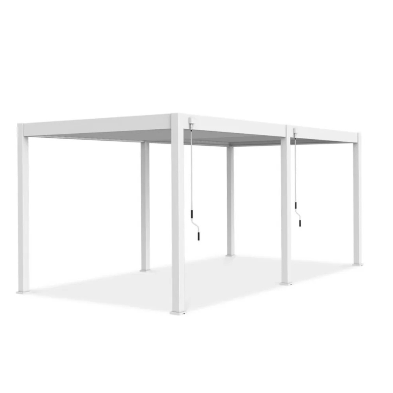 Alumīnija dārza pergola Elia 3x6 309/600/255 cm balts - N1 Home