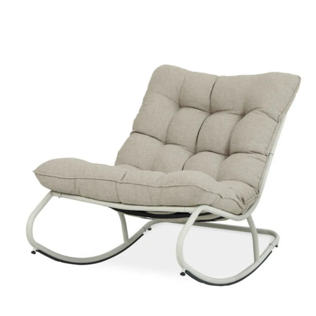 Šūpuļkrēsls Aga 71/115/73 cm gaiši pelēks - N1 Home