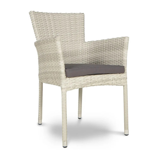 Dārza krēsls Leri 57/62/84 cm balts - N1 Home