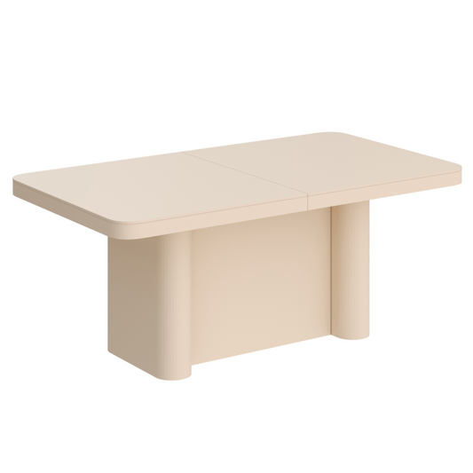 Galds Porto 160-412/100/75 cm kapučīno - N1 Home