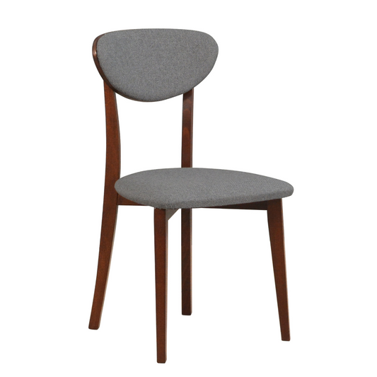 Krēsls Berisa 47/86/44 cm pelēks/rieksts - N1 Home