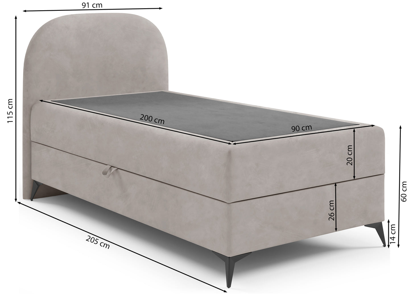 Gulta Lunne 91/115/205 cm Jasmine 81