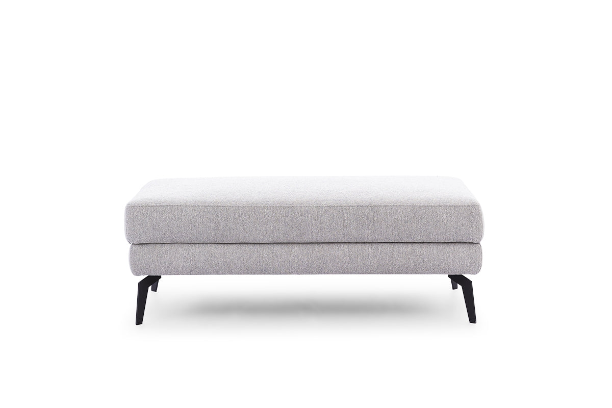 Pufs MILANO 120/43/70 cm pelēks - N1 Home