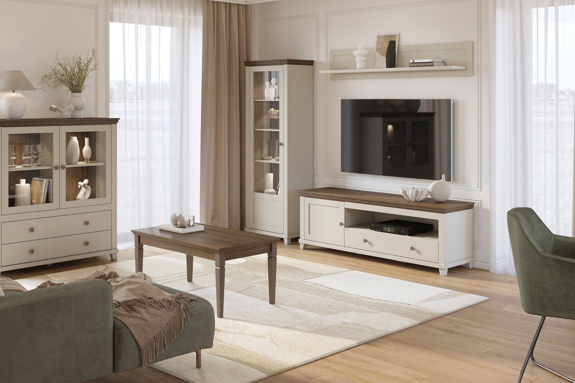 Kumode Evtar 181/42/93 cm kašmirs/Dunin ozols - N1 Home