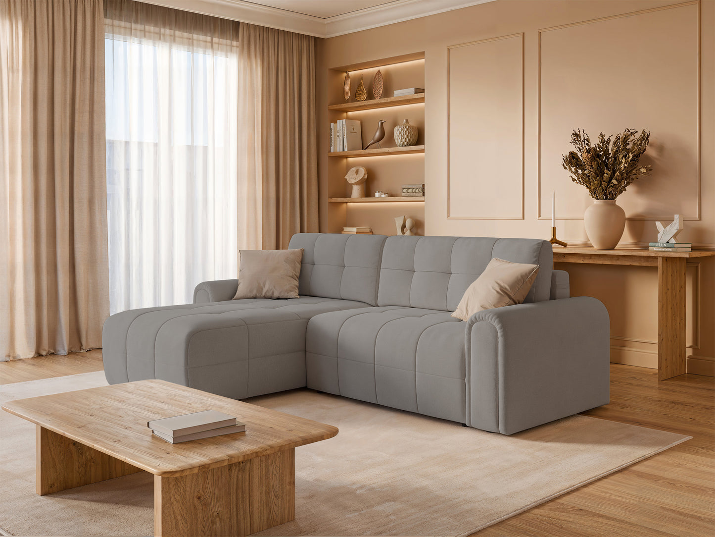 Dīvāns Simol 268/94/180 cm Storm 05 - N1 Home