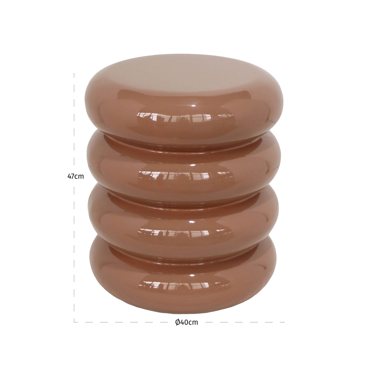 Kafijas galds Indie Richmond Interiors 40/40/47 cm mocha mousse