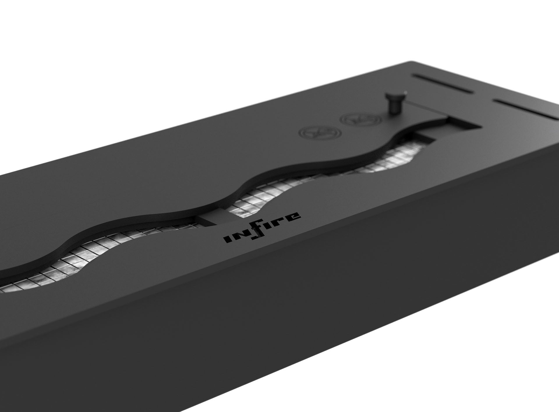 Biokamīns Lāpa BlasBurn 50/16; 60/16; 80/20; 100/20; 120/20; 150/20 x 7,5 cm melns - N1 Home