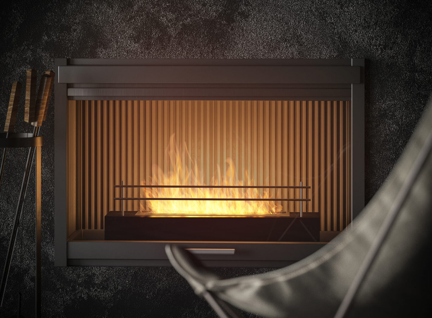 Biokamīns Firobox 600 60/19/8 cm melns - N1 Home