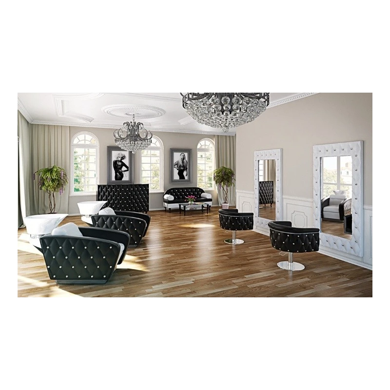 Frizētavas krēsls ObsDeLux 70/42/62 cm melns - N1 Home