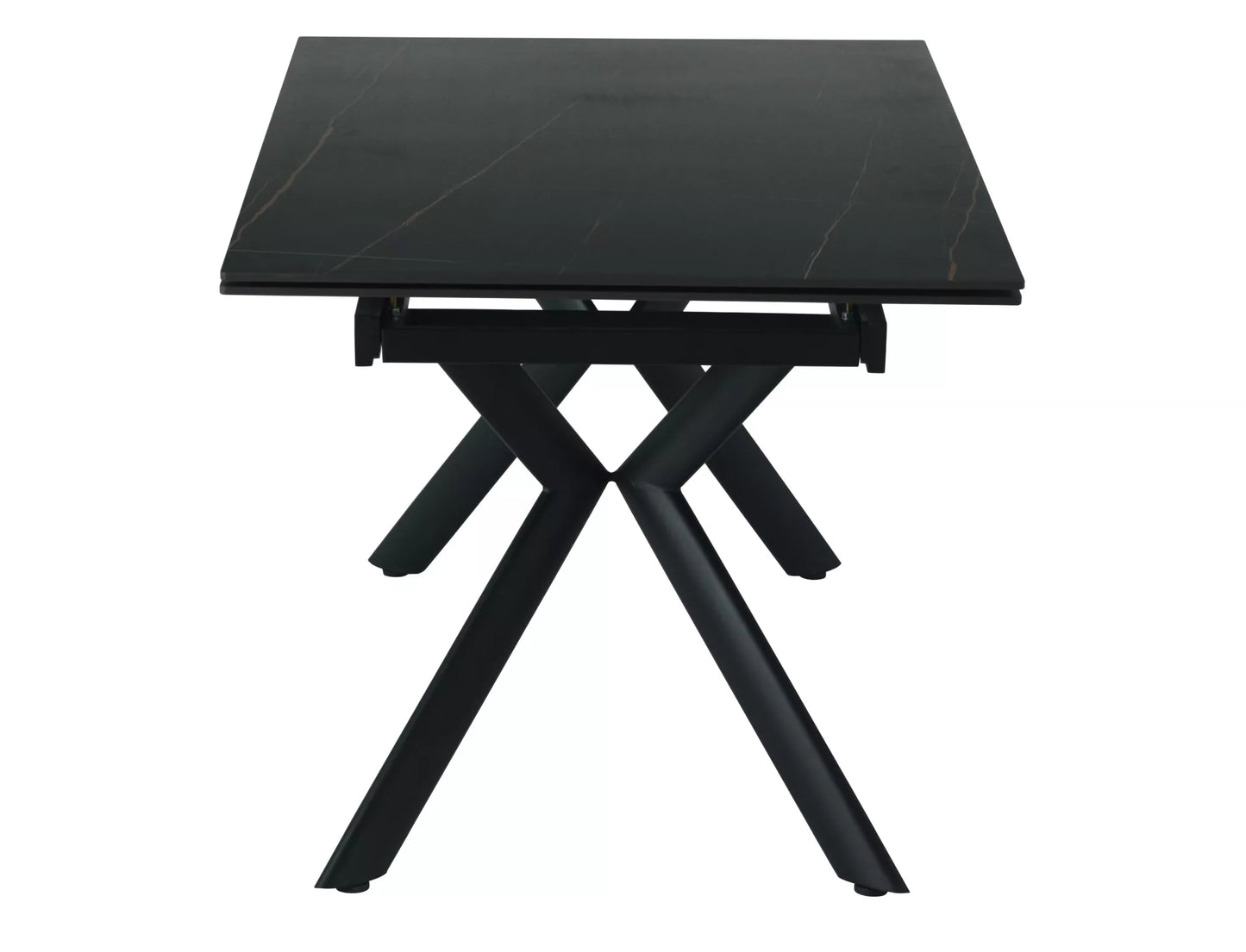 Galds Nort 75/90/160 cm melns - N1 Home