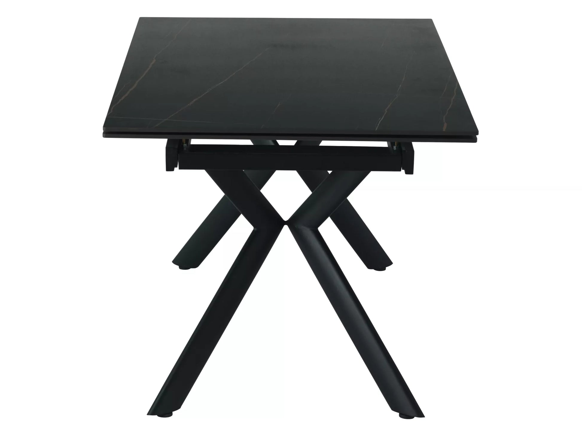 Galds Nort 75/90/160 cm melns - N1 Home