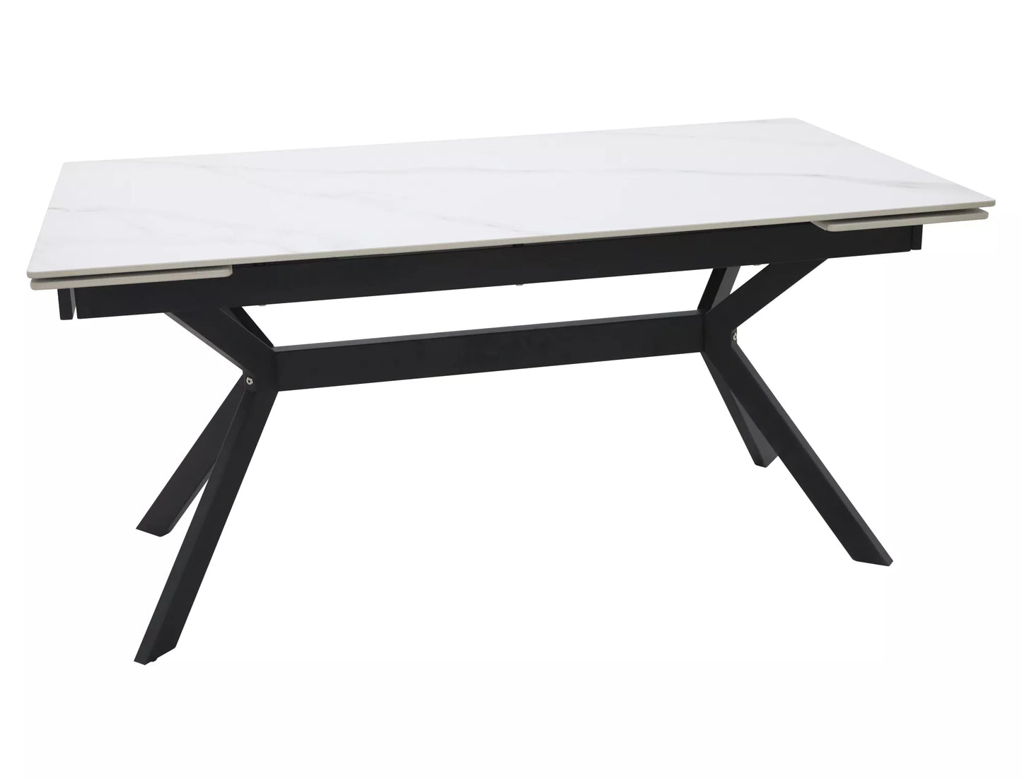 Galds Imperi 160; 180/74/90 cm balts/melns - N1 Home