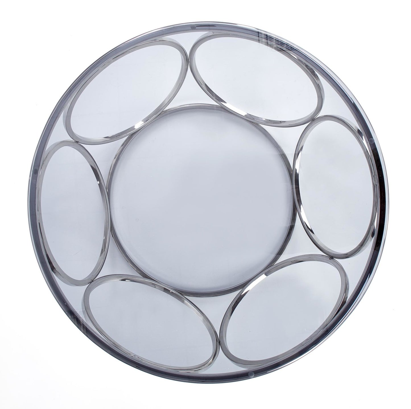 Kafijas galds VN 80/44 cm stikls/hroms - N1 Home