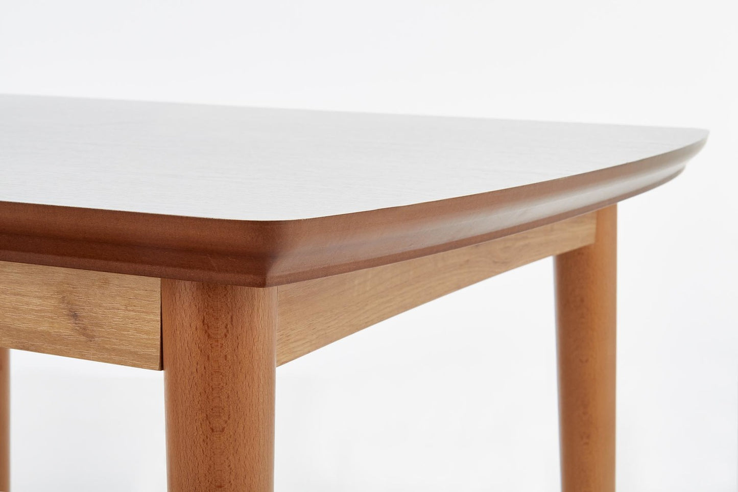 Galds Bares 90/80/75 cm balts/lefkas ozols - N1 Home