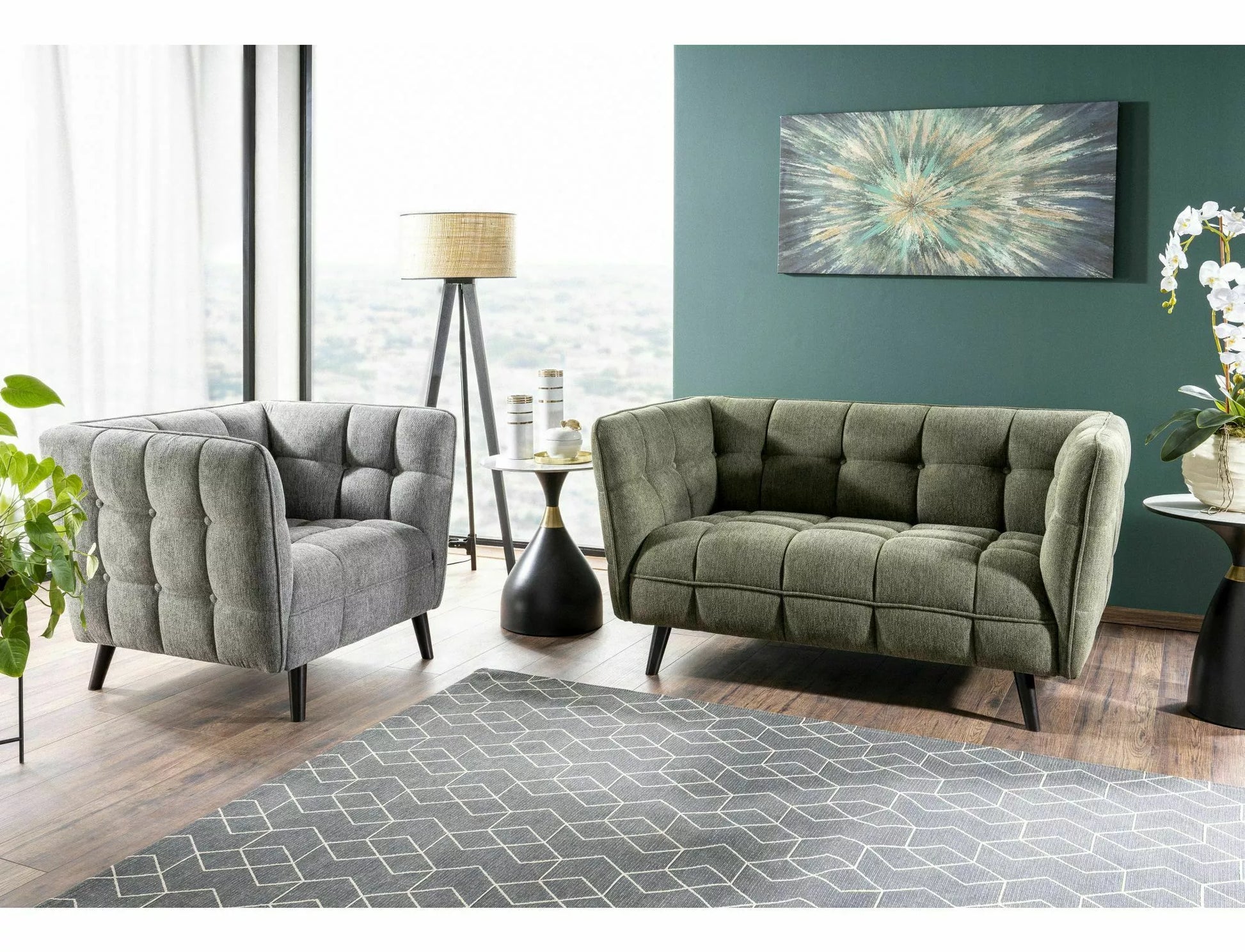 Sofa Casti Brego 85/145/78 cm olīves - N1 Home