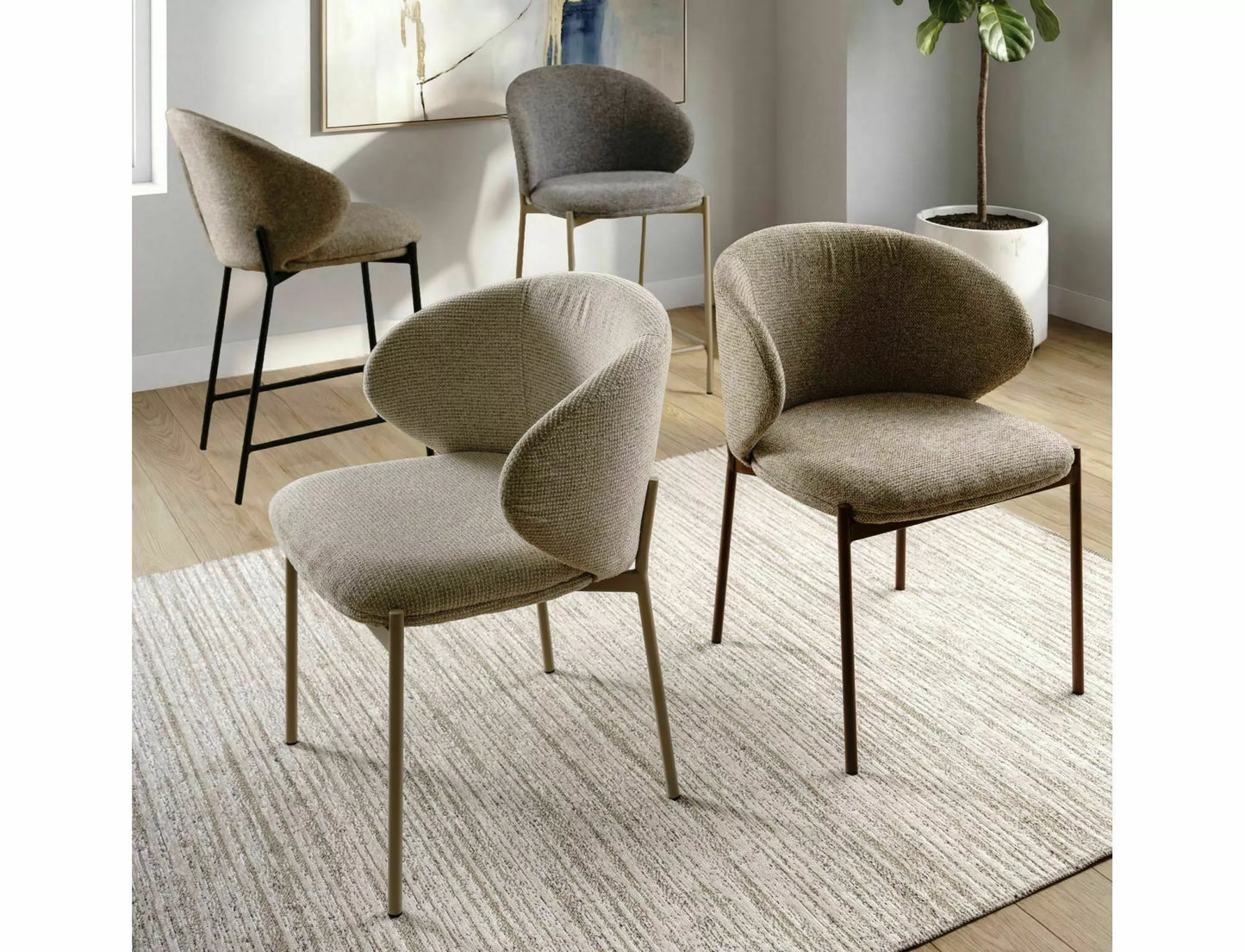 Krēsls Kiors 75/54/49 cm gaiši bēšs/kašmirs