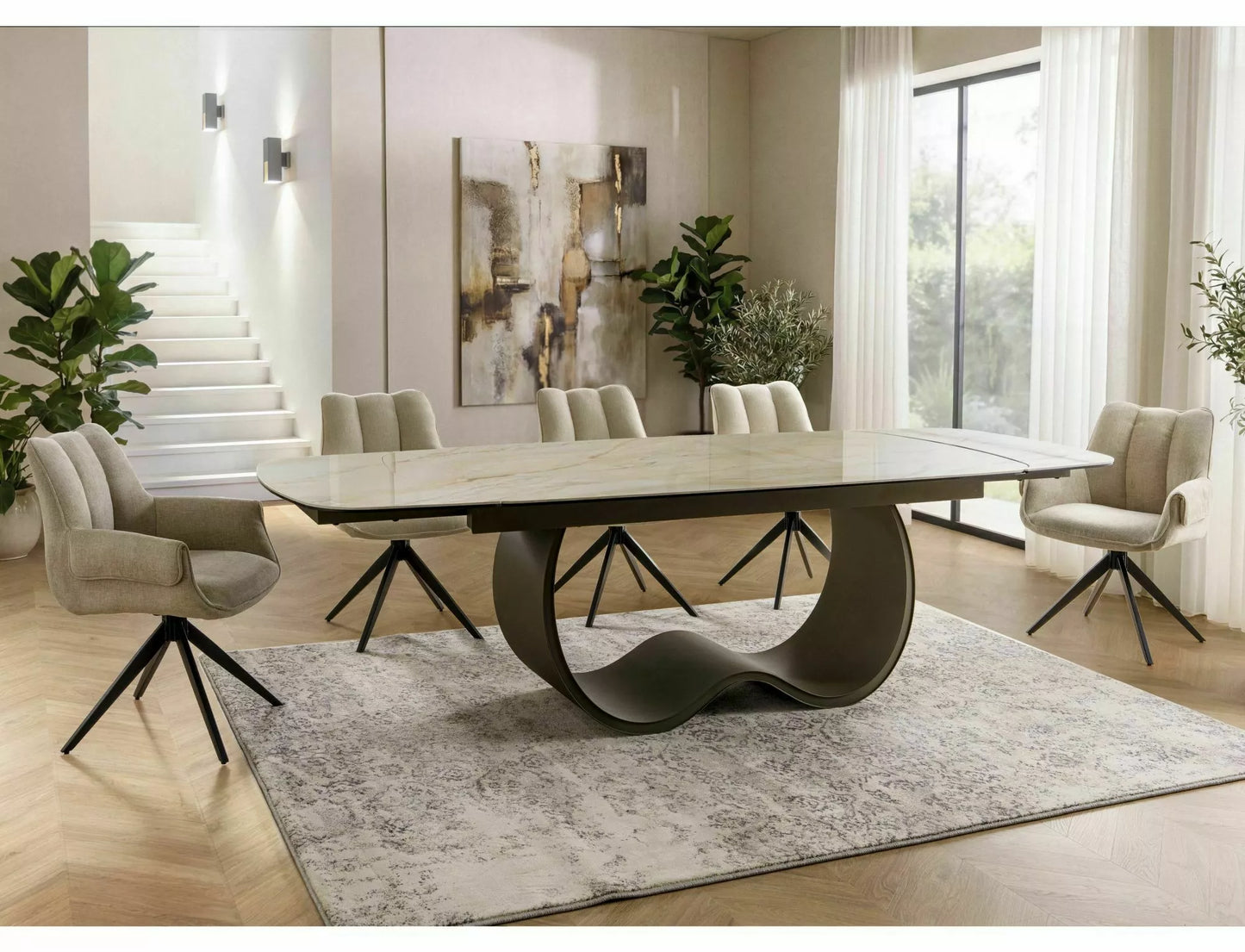 Krēsls Giosa 86/62/49 cm gaiši bēšs