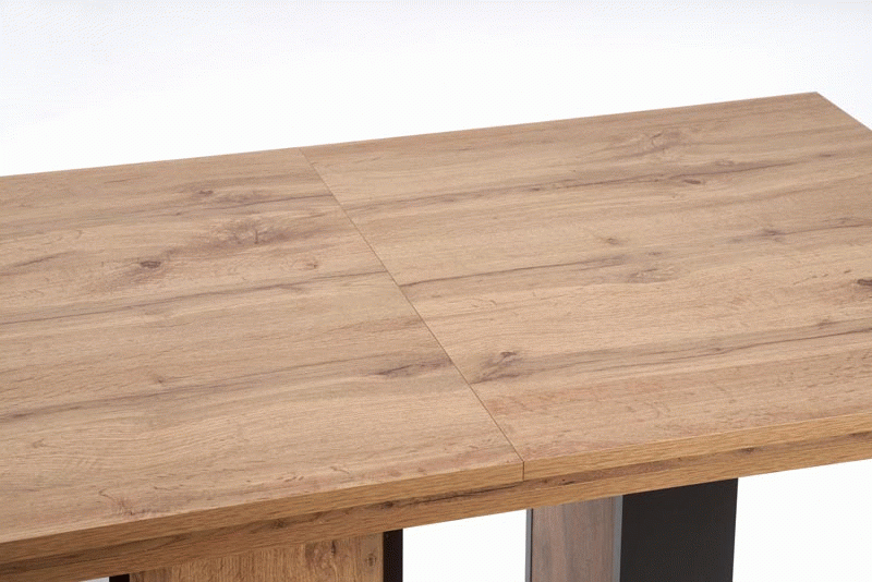 Galds Xareo 130/85/76 cm wotan ozols/melns - N1 Home