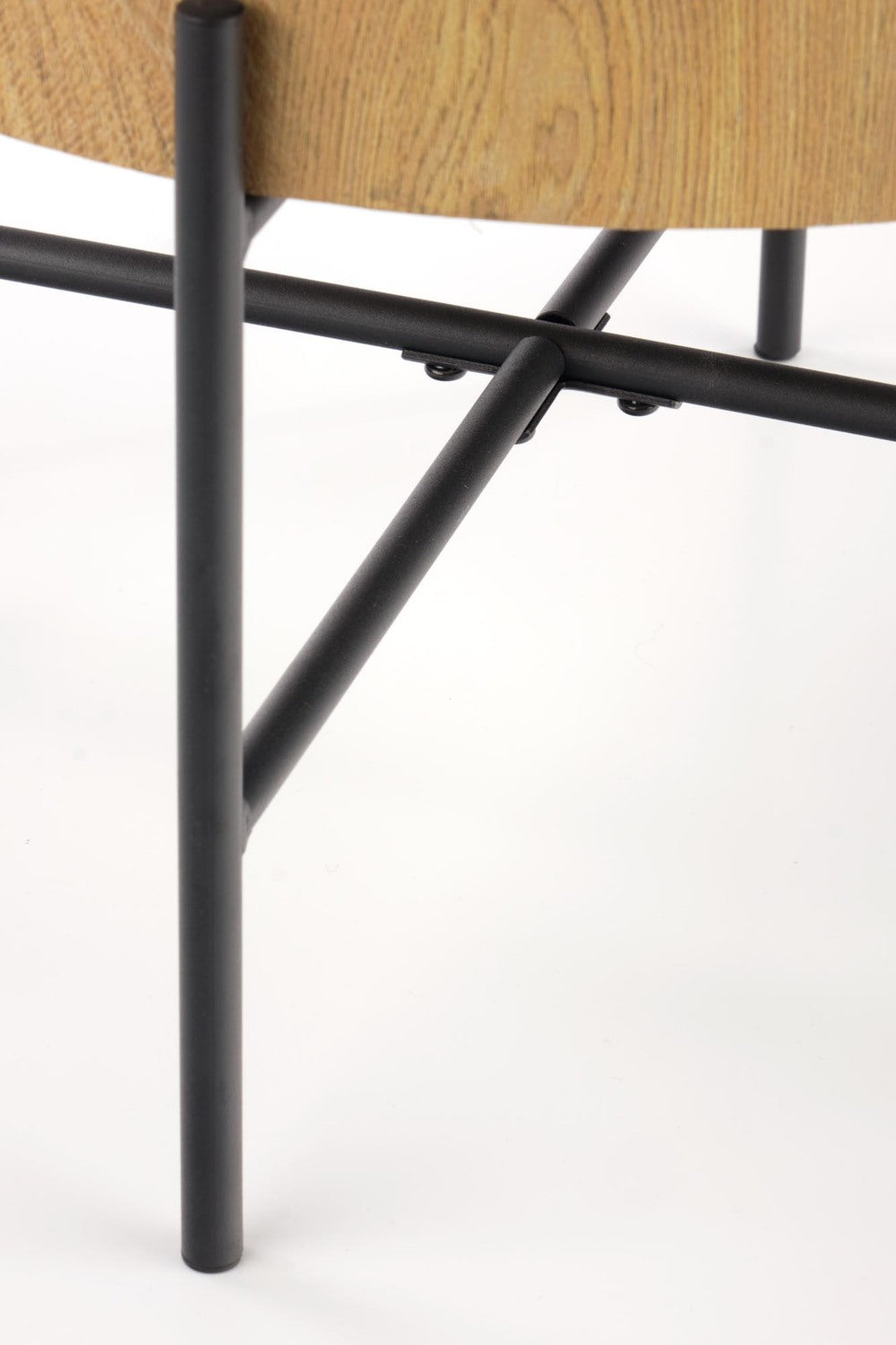 Kafijas galds Bruks 80/37 cm; 45/45 cm ozols/melns - N1 Home