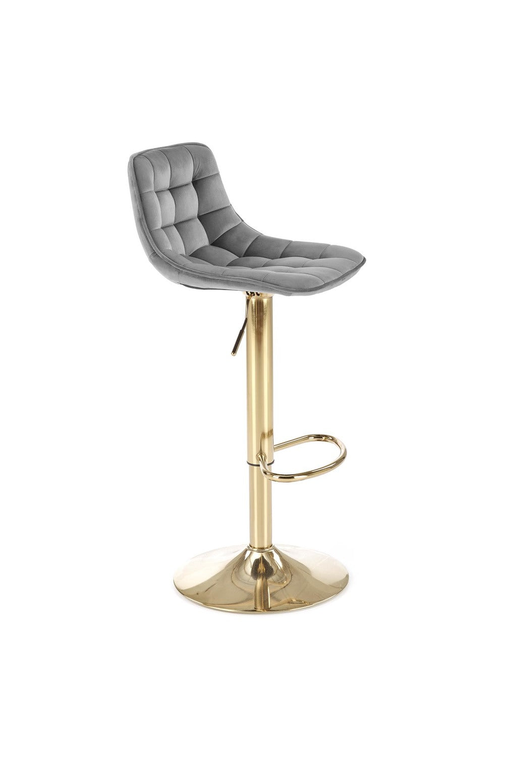 NV krēsls kājas - zelts, sēdeklis - tumši pelēks 43/44/84-106/62-84 cm - N1 Home