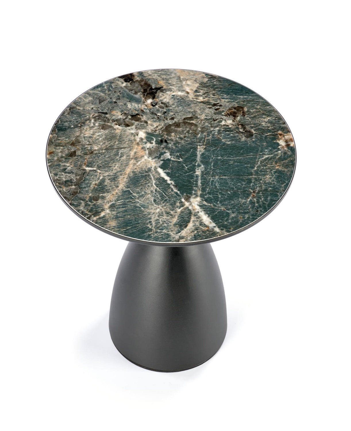 Kafijas galdiņš 50/52 cm zaļš marmors/melns/zelts - N1 Home
