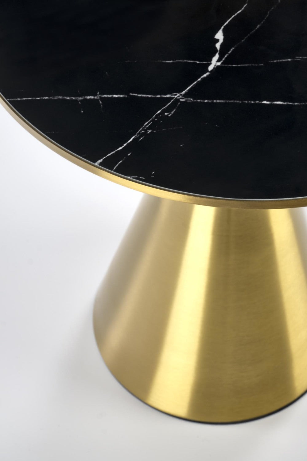 Kafijas galdiņš TR 50/52 cm melns marmors/zelts - N1 Home