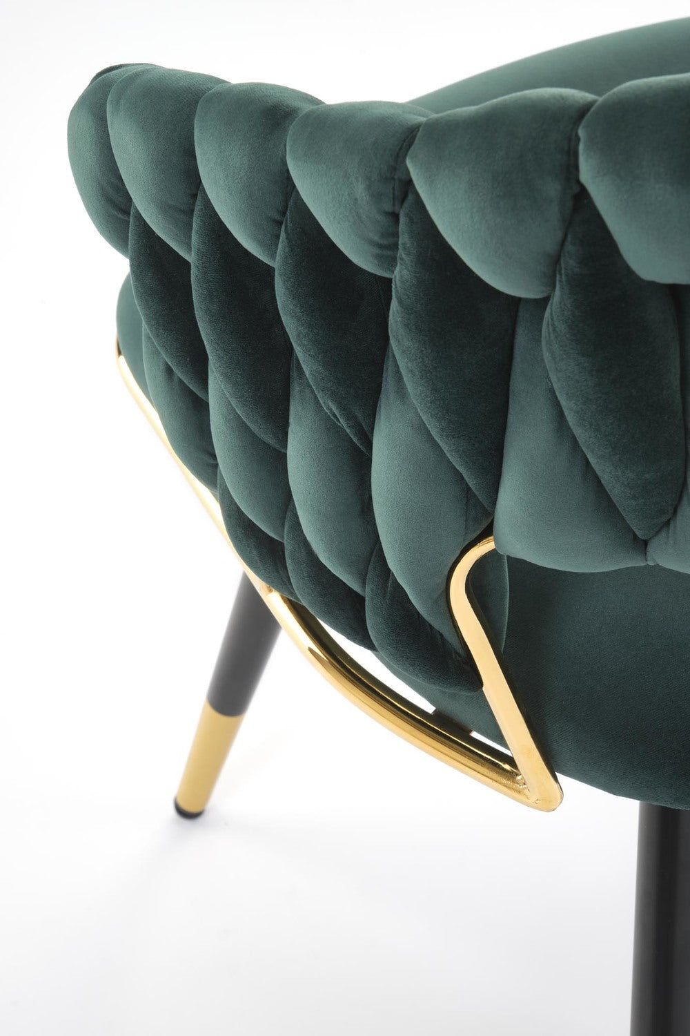 Krēsls Barons 62/58/85/48 cm tumši zaļš/zelts - N1 Home