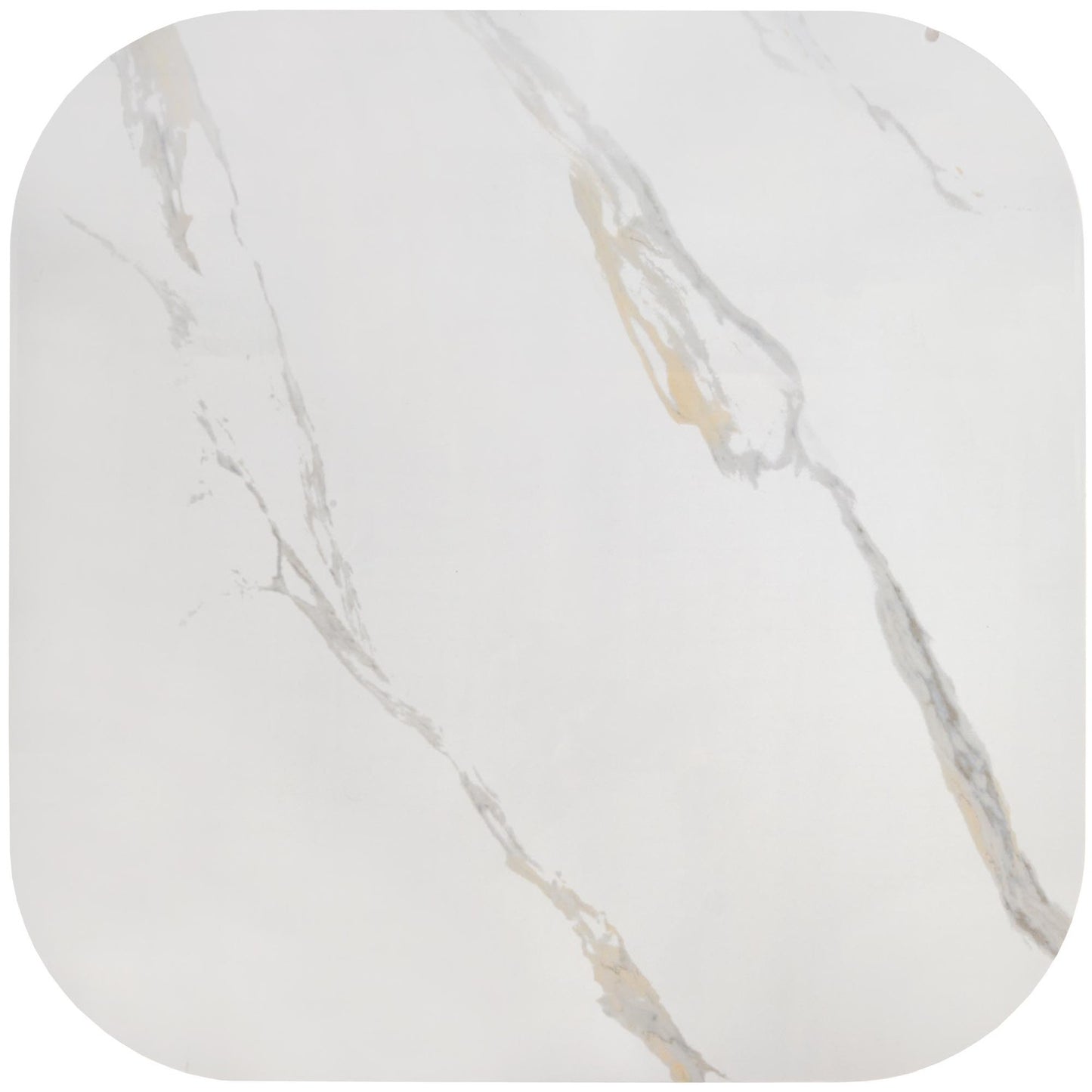 Kafijas galds Bors 80/80/40; 50/50/50 cm balts marmors/melns - N1 Home