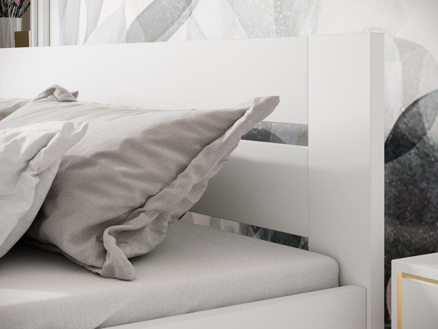 Gulta Mati 98/205/87 cm; 168/205/87 cm balts - N1 Home