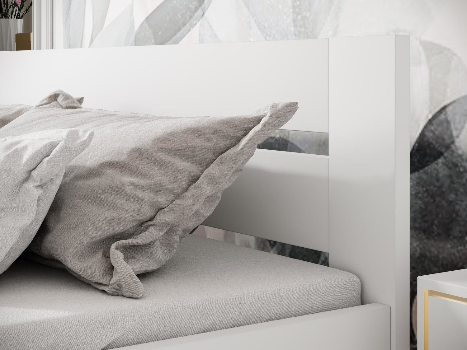 Gulta Mati 98/205/87 cm; 168/205/87 cm balts - N1 Home