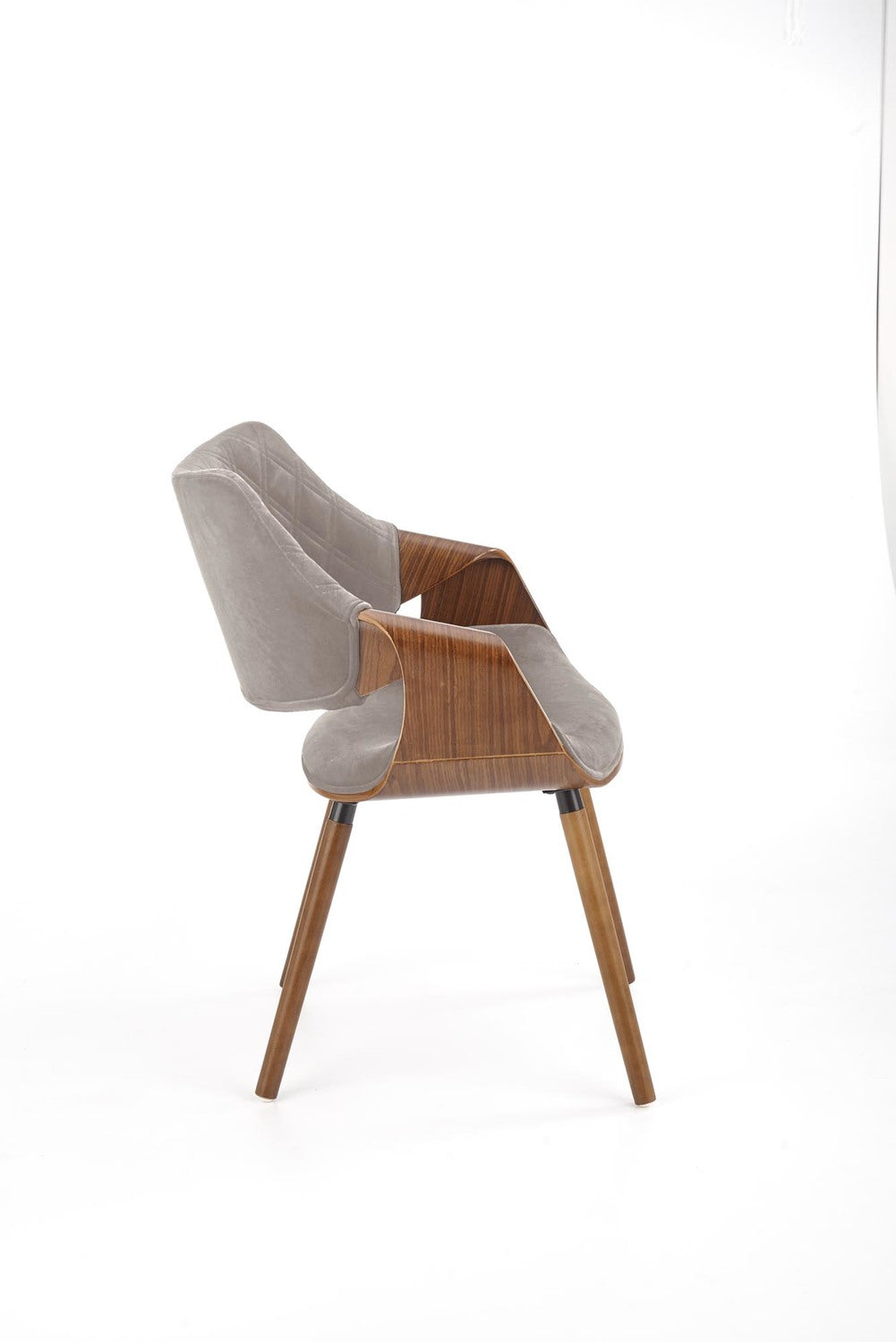 Krēsls Bino 56/55/77/47 cm riekstkoks/pelēks - N1 Home
