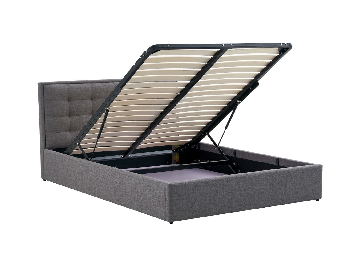 Gulta Pava 151-171/217/100 cm pelēks - N1 Home