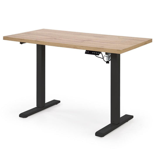 Biroja galds Juras 120/60/75-120 cm artizan ozols/melns - N1 Home