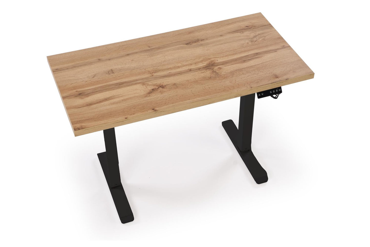 Biroja galds Juras 120/60/75-120 cm artizan ozols/melns - N1 Home