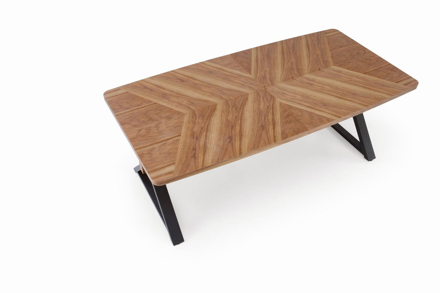 Galds Baros 200/100/75 cm rieksts/melns - N1 Home