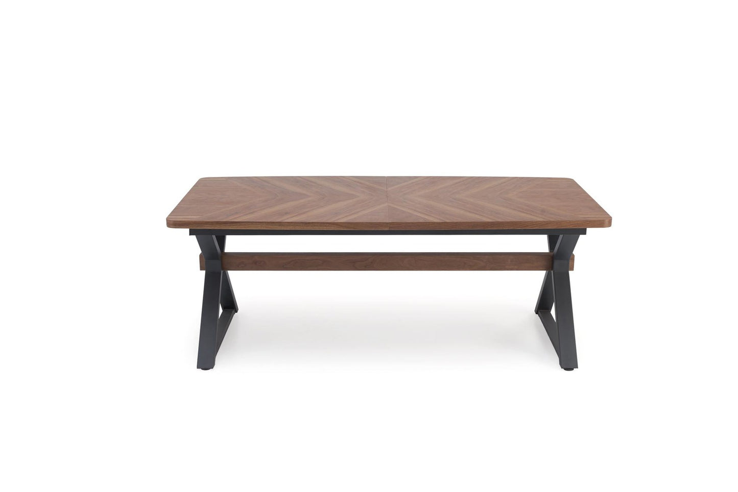 Galds Baros 200/100/75 cm rieksts/melns - N1 Home