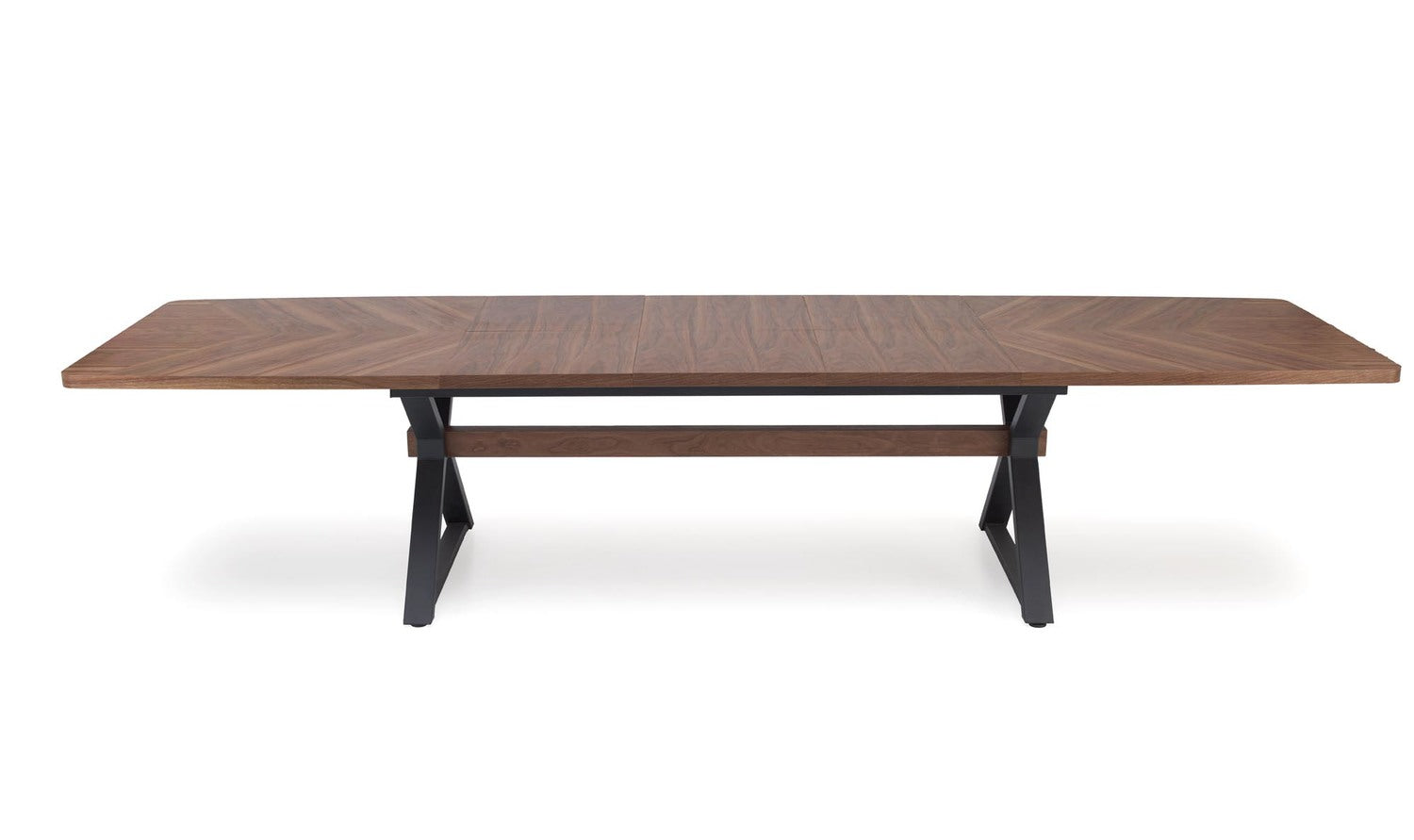 Galds Baros 200/100/75 cm rieksts/melns - N1 Home