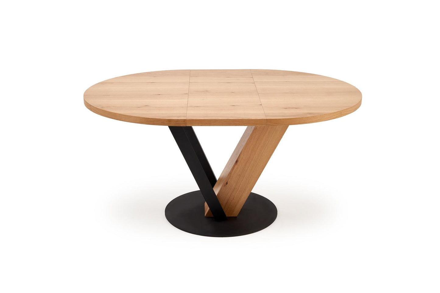 Galds Fani 120/120/78 cm dabīgs/melns - N1 Home